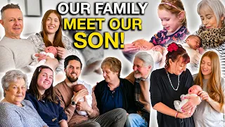 Family Meets Our Newborn Baby for the First Time (Highly Emotional!)