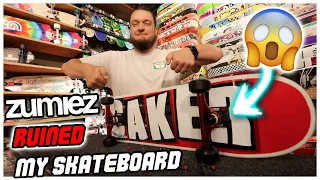 ZUMIEZ RUINED MY SKATEBOARD! | Building a Skateboard at Zumiez Gone Wrong