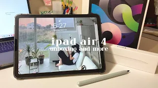 ♡ ipad air 4 (2020) unboxing and what's on my ipad! 📦📲
