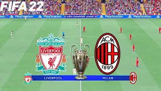 FIFA 22 | Liverpool vs AC Milan - UEFA Champions League - Full Match & Gameplay