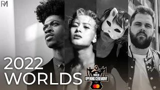 Worlds 2022 Opening Ceremony - Lil Nas X, Edda Hayes, Louis Leibfried, and Jackson Wang