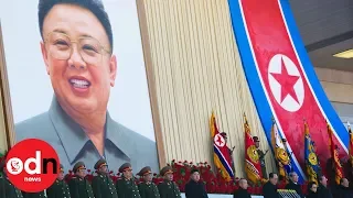 Goose-stepping bodyguards lead Kim Jong-il birthday commemoration in North Korea