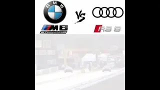 BMW M8 GC v Audi RS6 - DRAG RACE #short #BMW #Audi