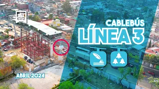 ¡INICIAN pruebas de CABINAS en el CABLEBÚS de CHAPULTEPEC! ¡Así avanza su obra! - Avance Abril 2024.