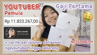 gaji pertama youtuber pemula REAL 2020 - (pertama kali upload video tgl 24 Agust 2019)