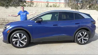 Volkswagen ID4 2021 года - это новый полностью электрический кроссовер за $40 000