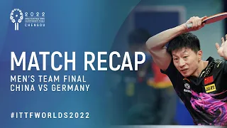 2022 ITTF World Team Championships: Men's Final Recap | China vs. Germany