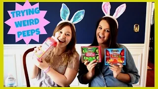 HOW DO THEY MILK PEEPS?! | Trying Weird Peeps Flavors