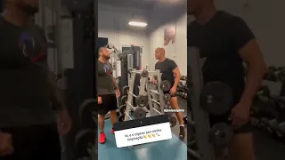 Junior dos Santos and Thiago Santos having a Confrontation