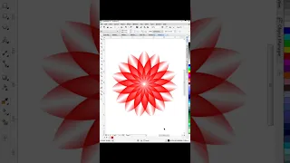 Flower Design in Corel Draw 🌺| CorelDraw X7 Tutorial in Hindi #shorts #coreldraw