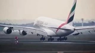Best Airbus A380 Landing ever!!!!  Amazing Pilot skills HD