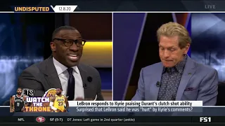 UNDISPUTED | Skip Bayless react to LeBron Says Kyrie Irving's Durant Comments 'Hurt Me a Little Bit'