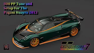 GT7 - The Best 800 PP Tune And Setup For The  Pagani Huayra