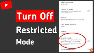 How to Turn Off Age Restriction on Youtube - Full Guide | How to turn off restricted mode on youtube