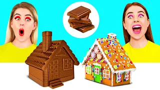 Челендж. Шоколадна їжа vs. Справжня їжа | Смішні ситуації з їжею від BaRaDa Challenge