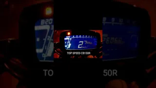 Top speed Honda cb150r exmotion