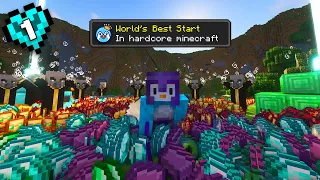 The World's Best Start In Hardcore Minecraft