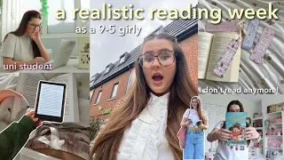 how much I *realistically* read in a week as a 9-5 girly 💻💕📖 | Ella Rose Reads