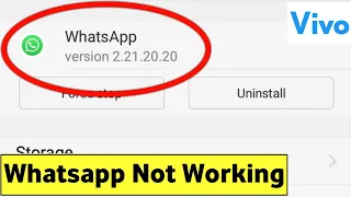 Whatsapp Not Working In Vivo | Vivo Phone Whatsapp Problem | Vivo Phone Whatsapp Not Working