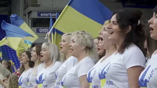 Ukrainian Refugee Women's Choir - Everton FC Vs Dynamo Kyiv