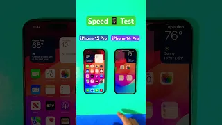 iPhone 15 Pro vs iPhone 14 Pro Speed Test #speed #test #iphone15pro #iphone14pro