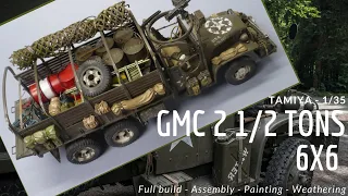 GMC 2 1/2 tons 6x6 US Cargo Truck "field workshop" - Tamiya 1/35 - Full built