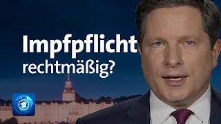 Ist die Impfpflicht rechtlich haltbar? - Die Corona-Lage | ARD-EXTRA | 17.1.2022