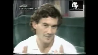 Ayrton Senna Fala de Adriane Galisteu em Programa Argentino 1993