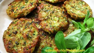 Courgette/zucchini fritters, Mucver