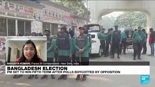 Bangladesh turnout low in election set to keep PM Hasina in power • FRANCE 24 English