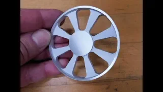 Milling a Flared Spoke Wagon Wheel on a Rotary Table