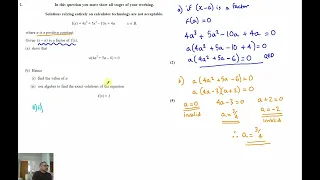 EDEXCEL JUNE 2023 PURE MATHS A LEVEL PAPER 1 QUESTION 2