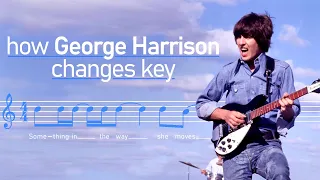 How George Harrison changes key in Beatles songs