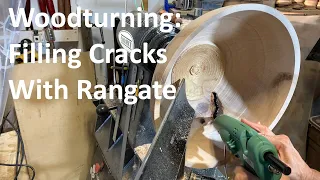 Woodturning: Using Rangate to Fill Cracks in Bowls