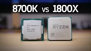 8700K vs 1800X, i5 8400, 1600X & 7700K - COFFEE LAKE GAMING BENCHMARKS!