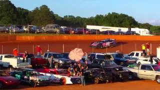 Crates Hot Lapping at Laurens County Speedway 6/1/13