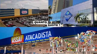 Compras Do Mês - Fui em 3 Supermercados diferentes + |Tour da Despensa