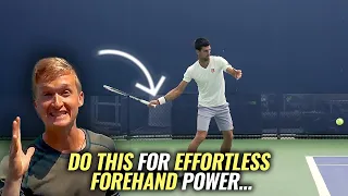 The #1 Secret To Effortless Forehand POWER | 3 Drills for World Class Forehand Technique