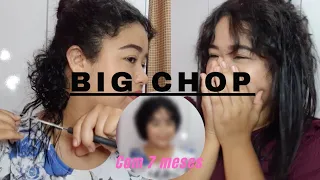 MEU BIG CHOP | 7 MESES DE TRANSIÇÃO CAPILAR.