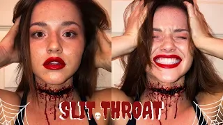 SLIT THROAT: SFX Makeup Tutorial | Lauren Miller