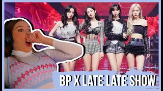 BLACKPINK - PRETTY SAVAGE LIVE ON THE LATE LATE SHOW REACTION | Lexie Marie