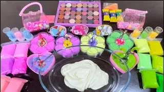 [ASMR] Pink-lilac VS Yellow-green #asmr #slimevideos #5