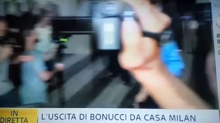 Uscita Bonucci Casa Milan