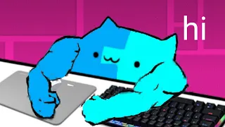 Bongo cat play geometry Dash BUT...