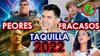 Los 20 PEORES FRACASOS EN TAQUILLA del 2022 | PELICULAS MENOS VISTAS | Edu Rocha Wow Qué Pasa