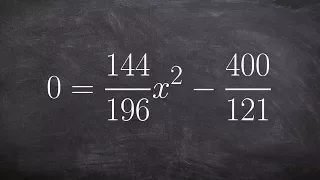 With Fractions, solve using the difference of two squares