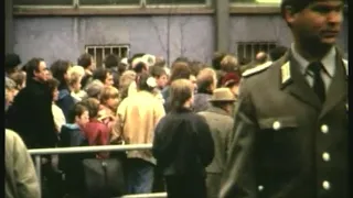 At Friedrichstraße in December 1989 with the Tränenpalast shot in Super 8