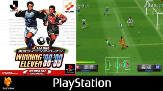 J.League Jikkyou Winning Eleven '98-'99 PS1 - Gameplay on DuckStation [No Commentary]