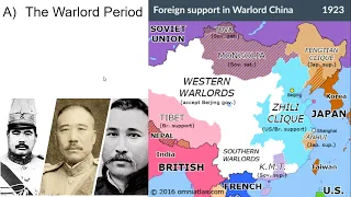 World History - Lesson 9-6: Chinese Warlord Era