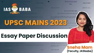 UPSC MAINS 2023| ESSAY PAPER DETAILED DISCUSSION| PHILOSOPHICAL ESSAYS|